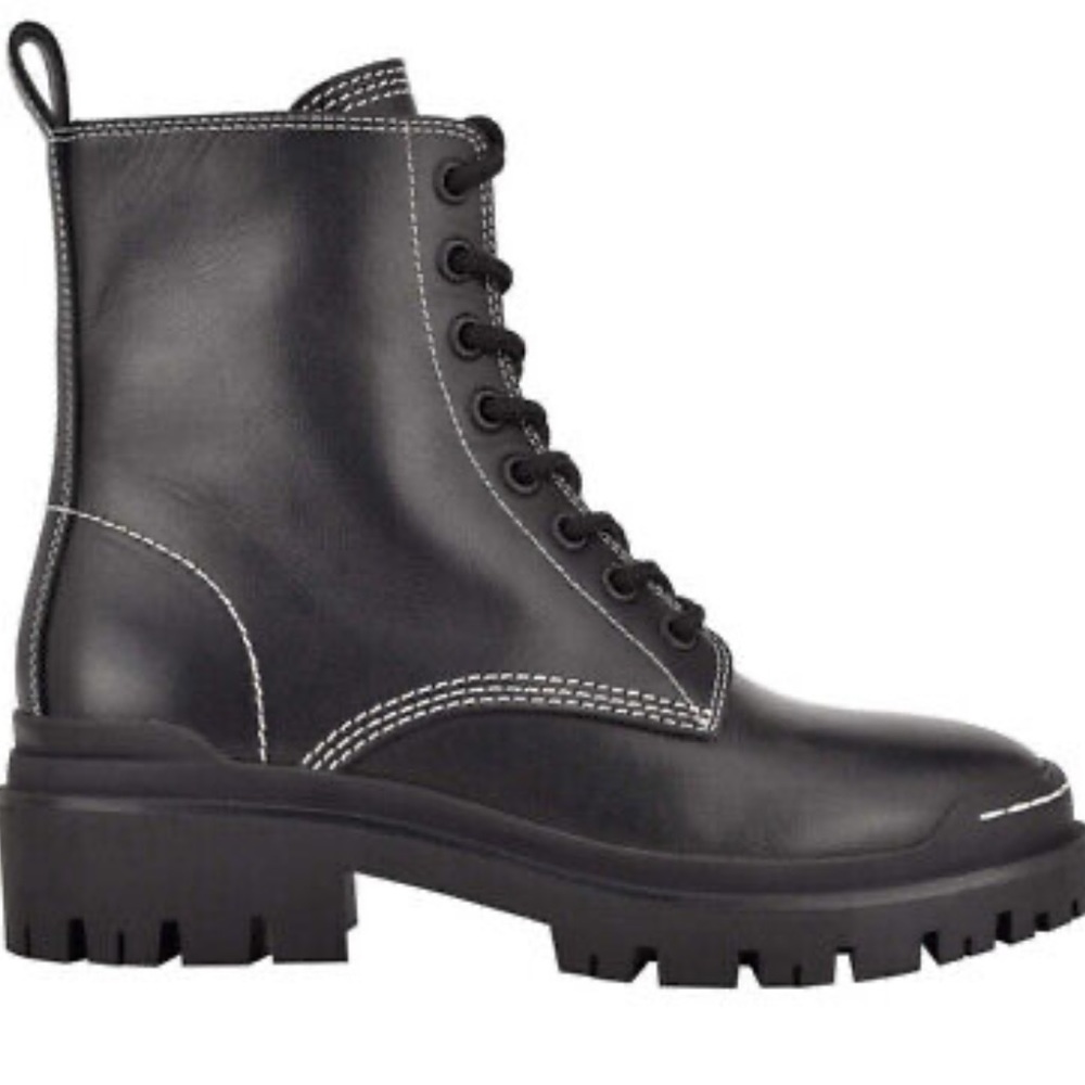 Marc Fisher | Kassy lug sole combat boots | Black | Leather | size 8M